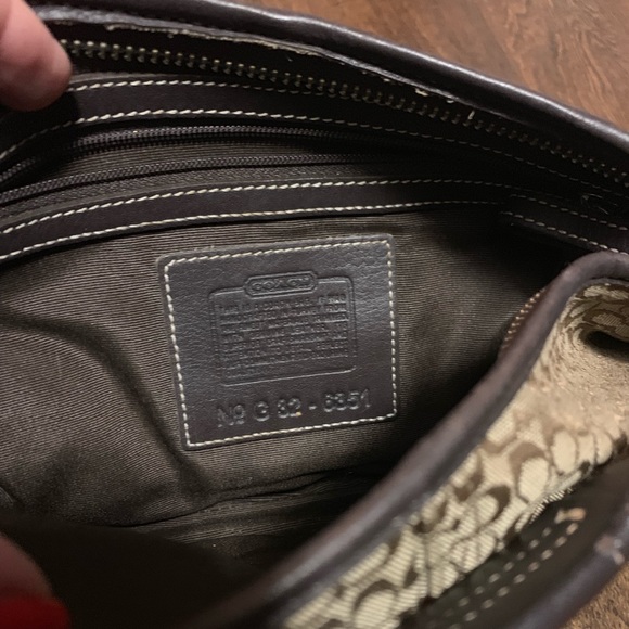 Classic coach print shoulder bag - Picture 3 of 4